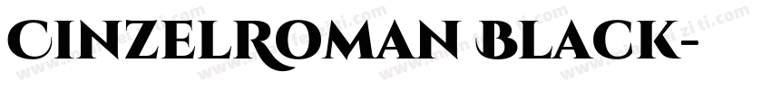 CinzelRoman Black字体转换